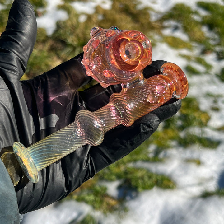 Gold Fumed Sidecar Pipe Glass Pipe Sugar Shack