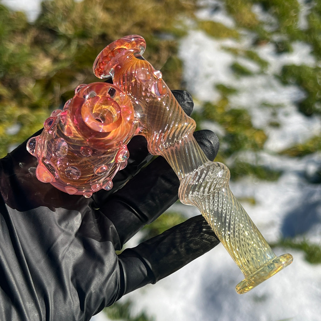 Gold Fumed Sidecar Pipe Glass Pipe Sugar Shack