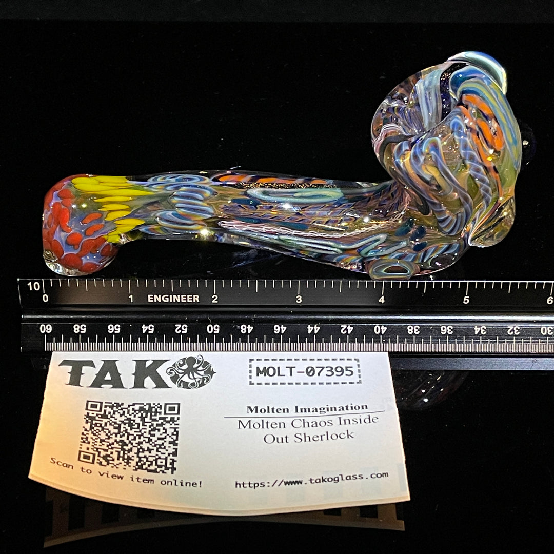 Molten Chaos Inside Out Sherlock Glass Pipe Molten Imagination