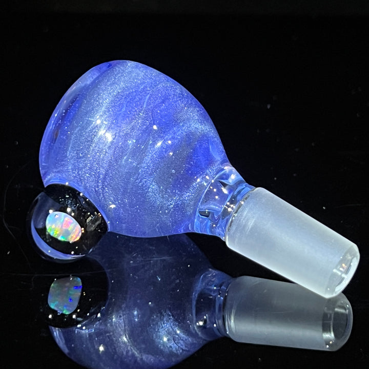 14mm Shimmery Ice Blue Opal PullSlide Accessory Beezy Glass   