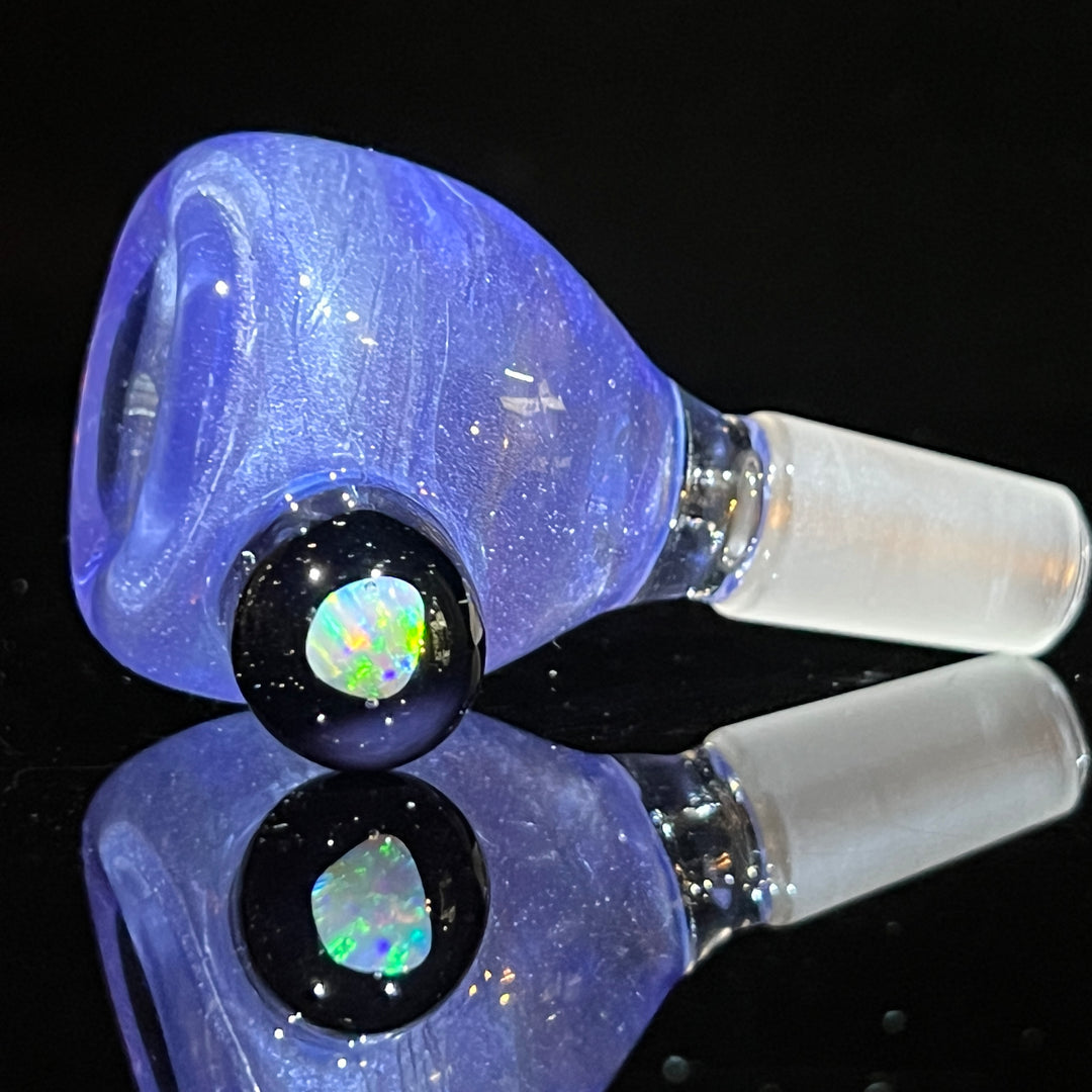 14mm Shimmery Ice Blue Opal PullSlide Accessory Beezy Glass   