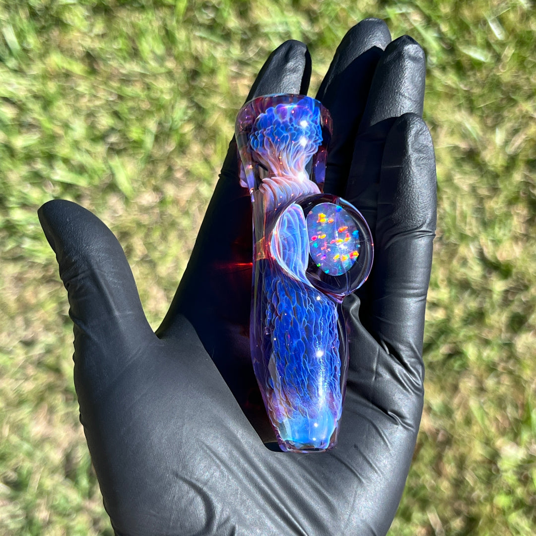 Purple Plasma Opal Chillum Glass Pipe Tako Glass   