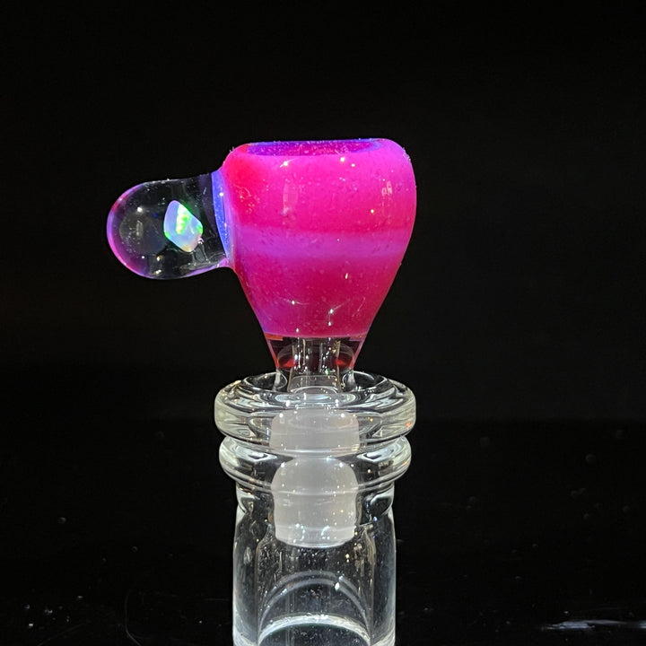 14mm Hot Pink Opal PullSlide Accessory Beezy Glass   