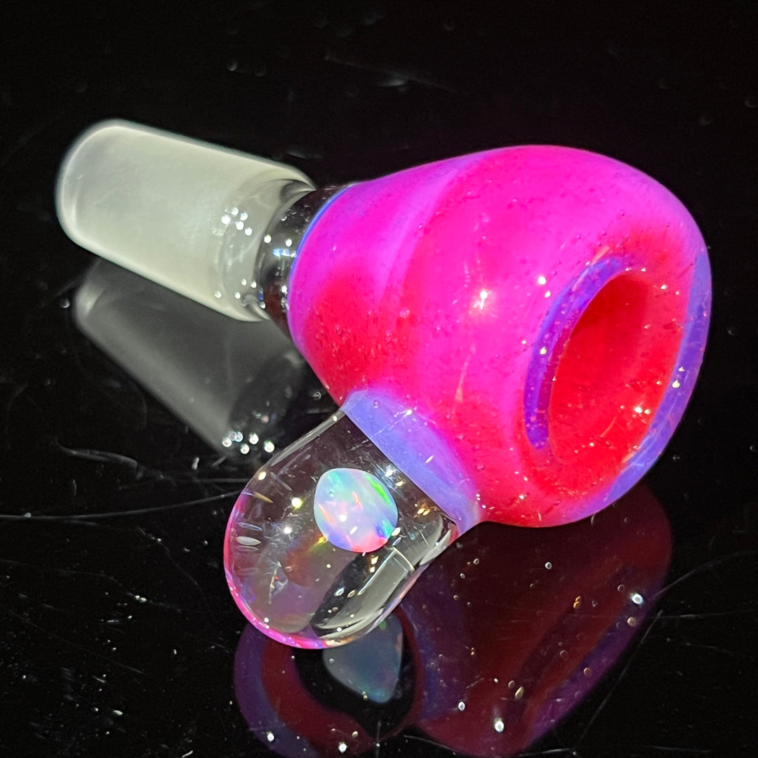 14mm Hot Pink Opal PullSlide Accessory Beezy Glass   