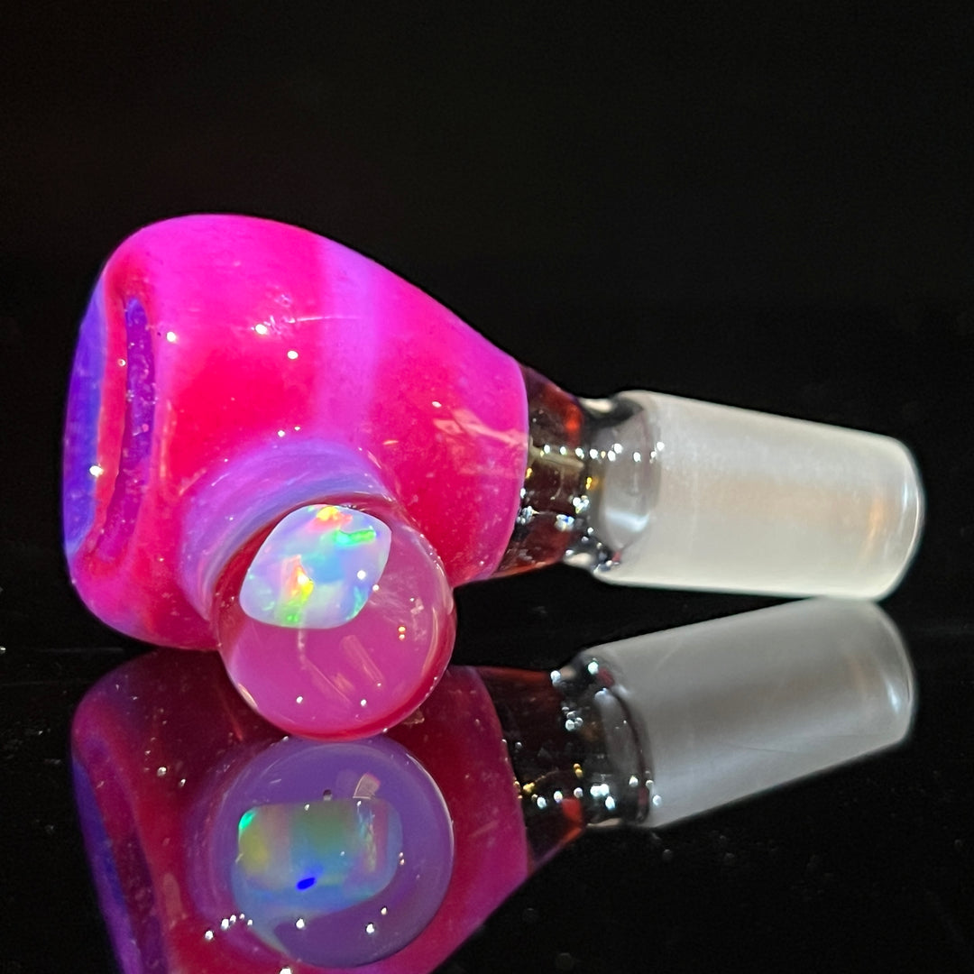 14mm Hot Pink Opal PullSlide Accessory Beezy Glass   