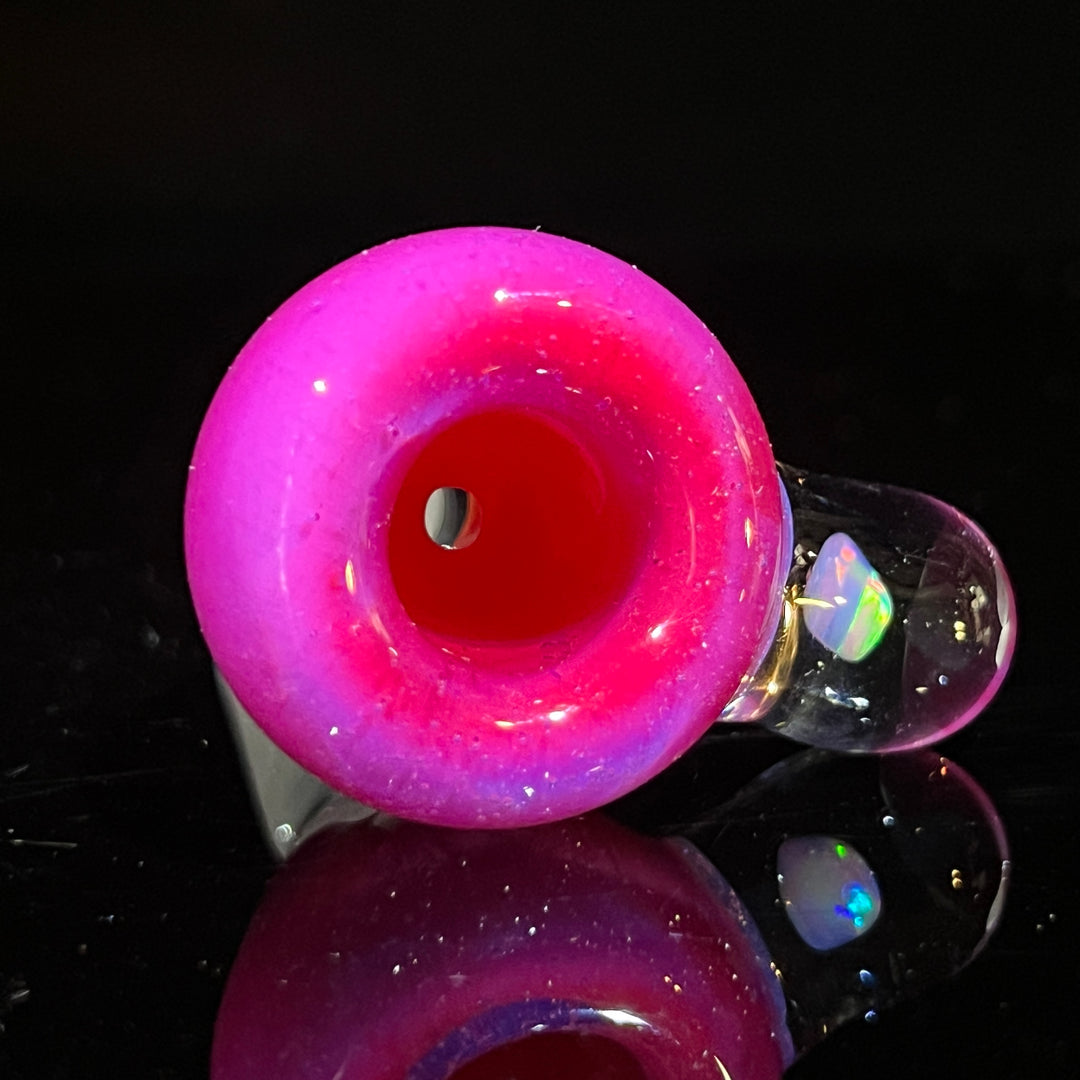 14mm Hot Pink Opal PullSlide Accessory Beezy Glass   