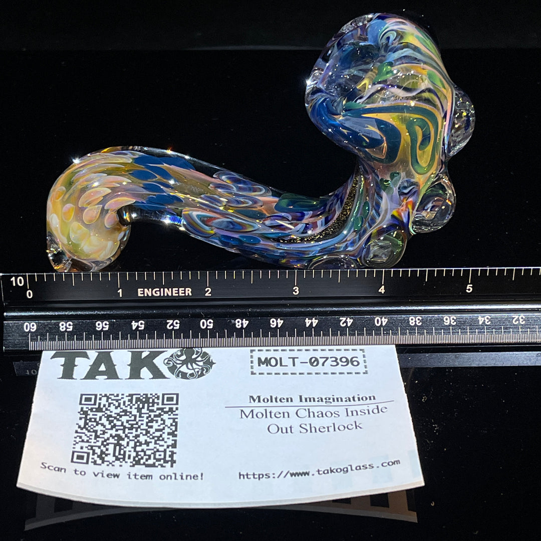 Molten Chaos Inside Out Sherlock Glass Pipe Molten Imagination