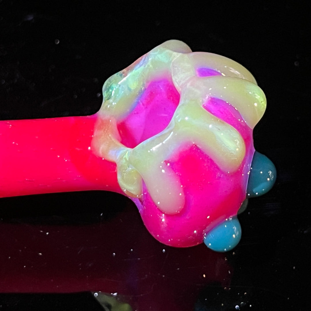 Hot Pink Slime Drip Pipe Glass Pipe Beezy Glass   