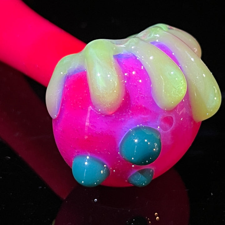 Hot Pink Slime Drip Pipe Glass Pipe Beezy Glass   