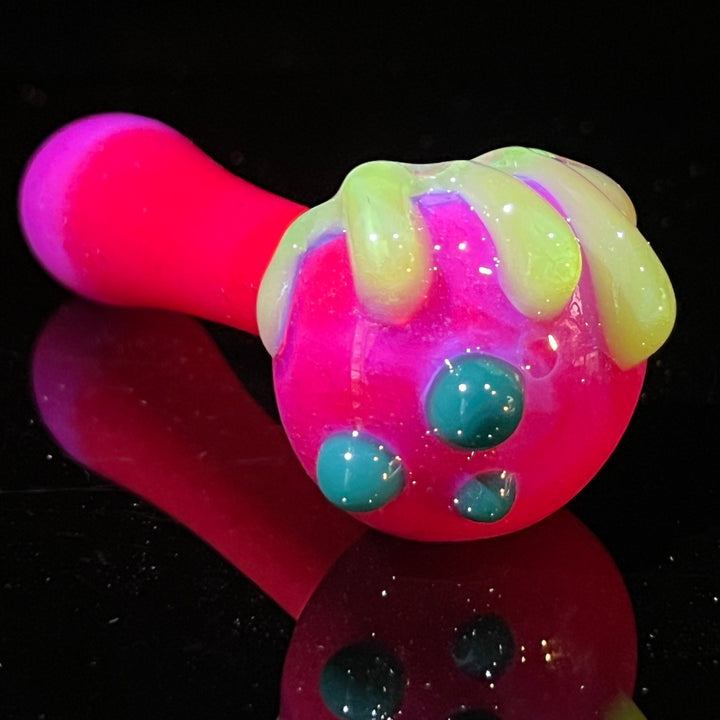 Hot Pink Slime Drip Pipe Glass Pipe Beezy Glass   