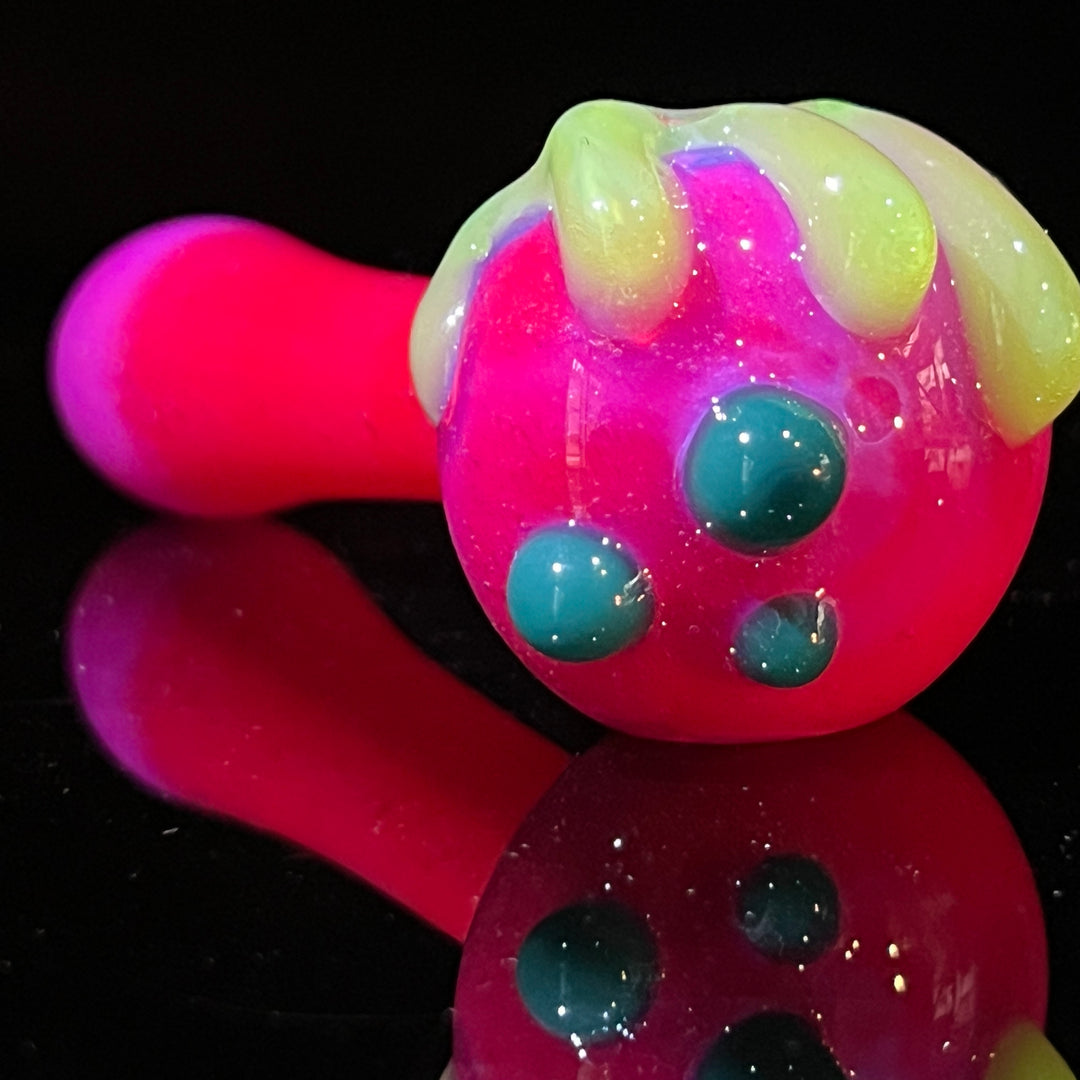 Hot Pink Slime Drip Pipe Glass Pipe Beezy Glass   