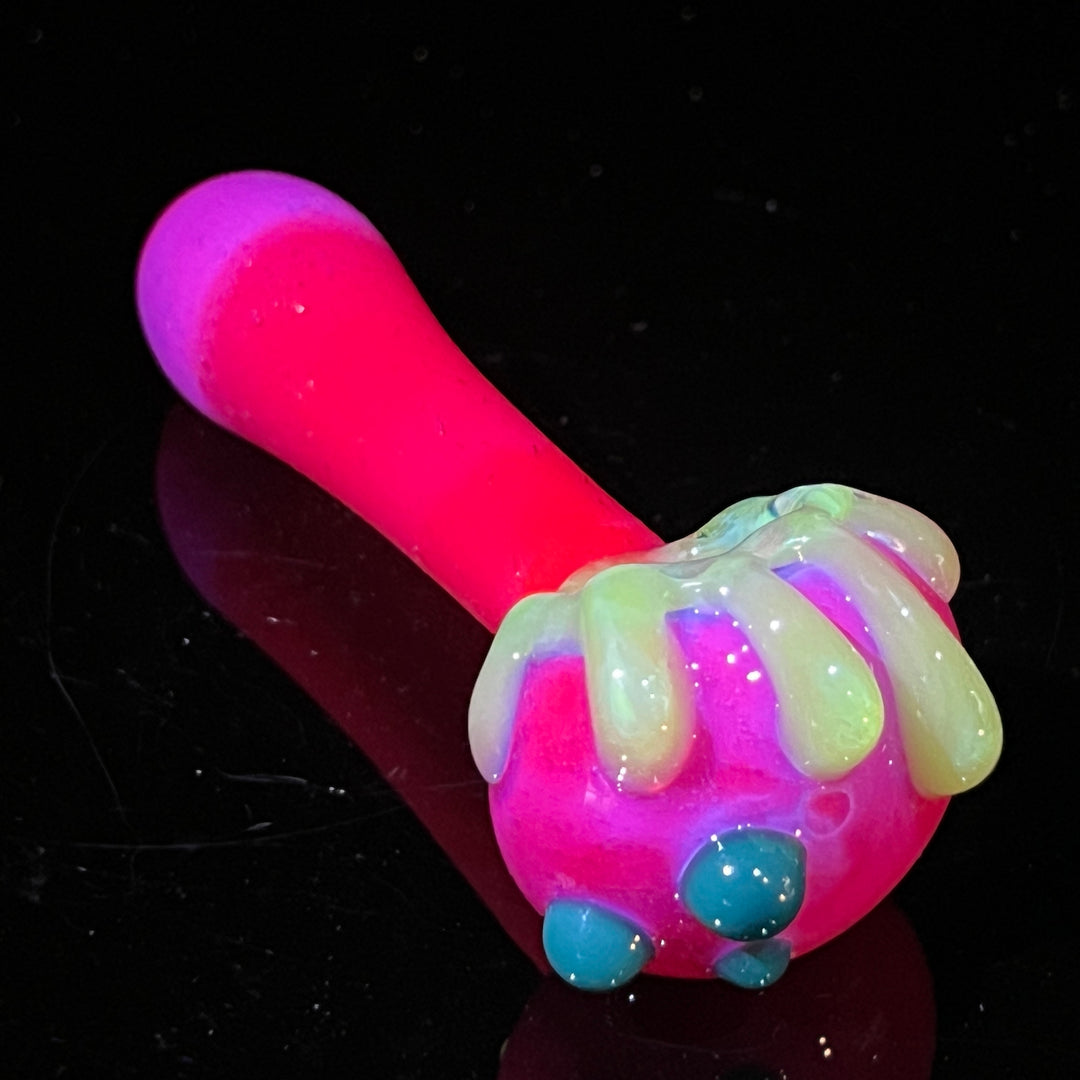 Hot Pink Slime Drip Pipe Glass Pipe Beezy Glass   