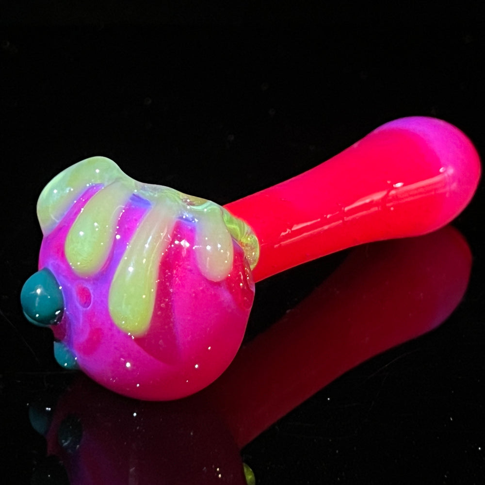 Hot Pink Slime Drip Pipe Glass Pipe Beezy Glass   