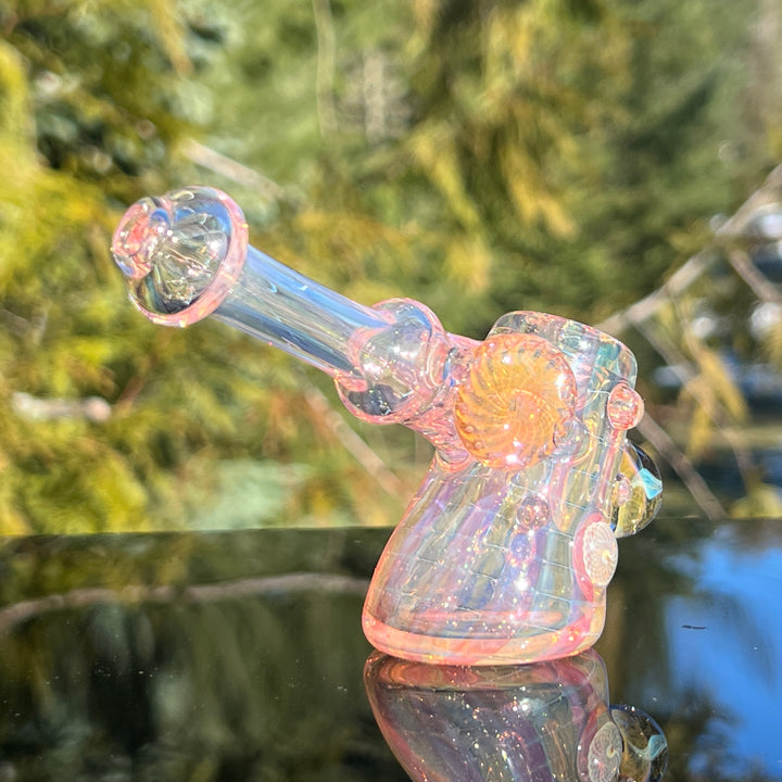 Gold Fumed Standing Hammer Glass Pipe Sugar Shack