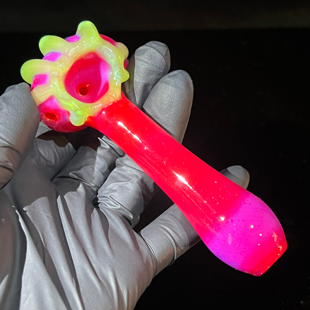 Hot Pink Slime Drip Pipe Glass Pipe Beezy Glass   