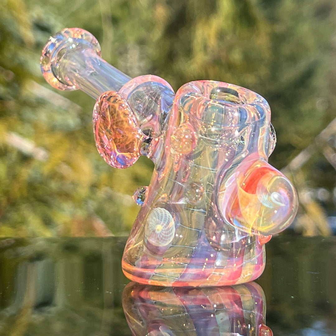 Gold Fumed Standing Hammer Glass Pipe Sugar Shack