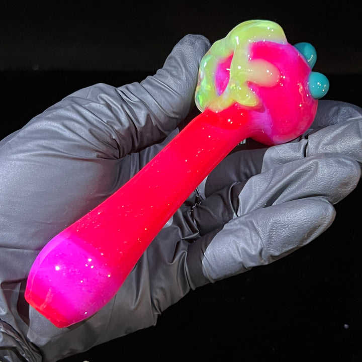 Hot Pink Slime Drip Pipe Glass Pipe Beezy Glass   