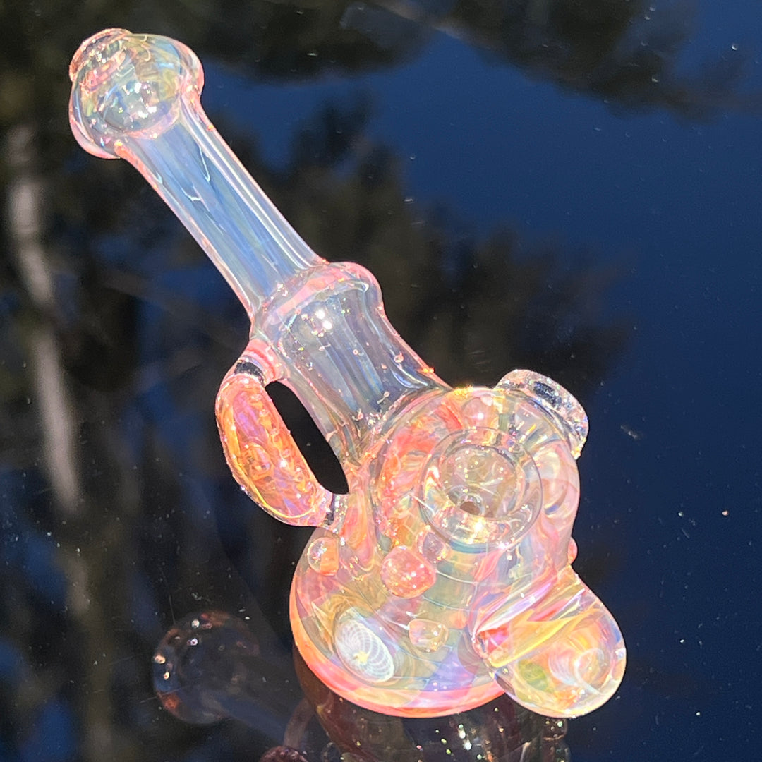 Gold Fumed Standing Hammer Glass Pipe Sugar Shack