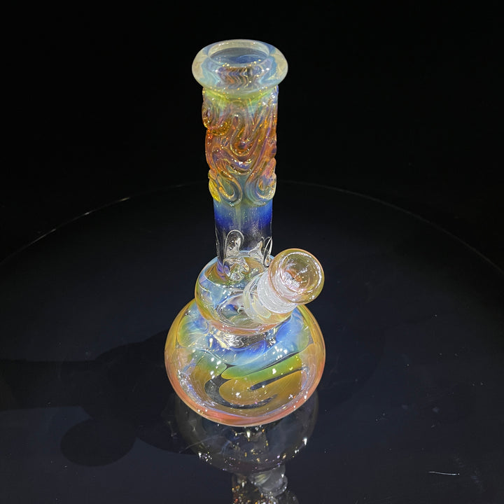 9.5" Fumed Double Bubble Bong Glass Pipe Mary Jane's Glass