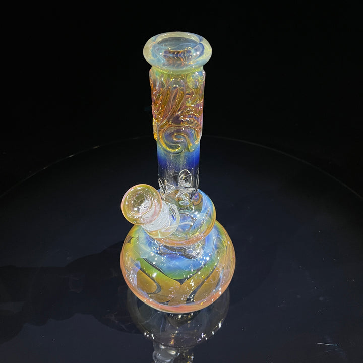 9.5" Fumed Double Bubble Bong Glass Pipe Mary Jane's Glass