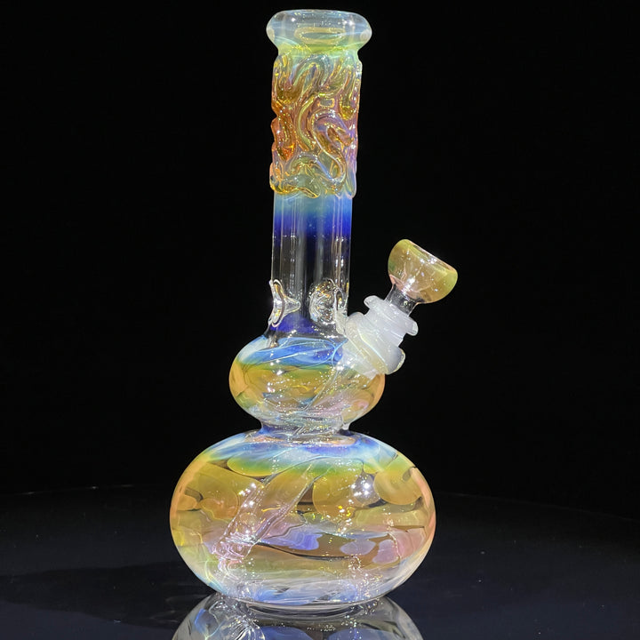 9.5" Fumed Double Bubble Bong Glass Pipe Mary Jane's Glass