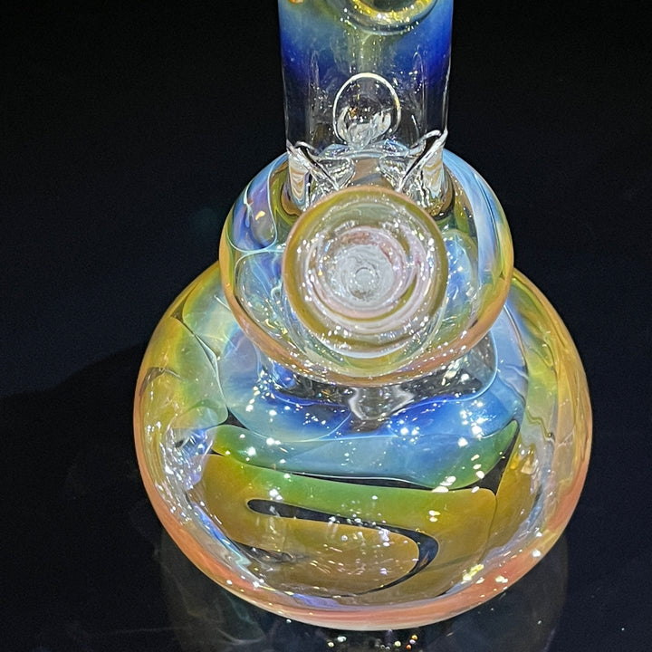 9.5" Fumed Double Bubble Bong Glass Pipe Mary Jane's Glass