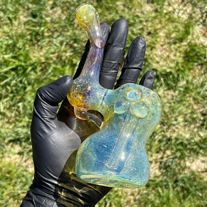 Smooth as Frit Bubbler Glass Pipe Sable Haze   