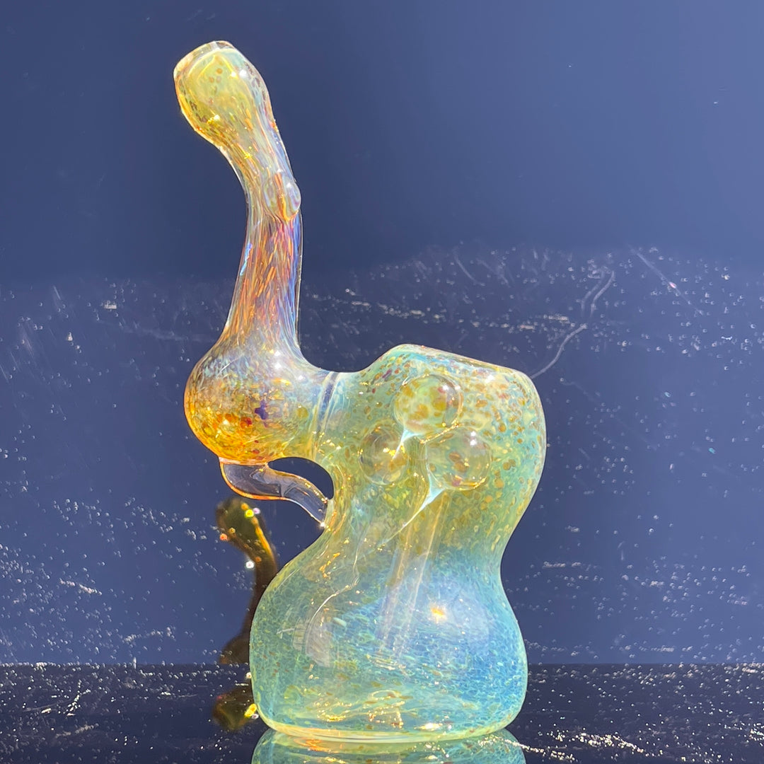 Smooth as Frit Bubbler Glass Pipe Sable Haze   