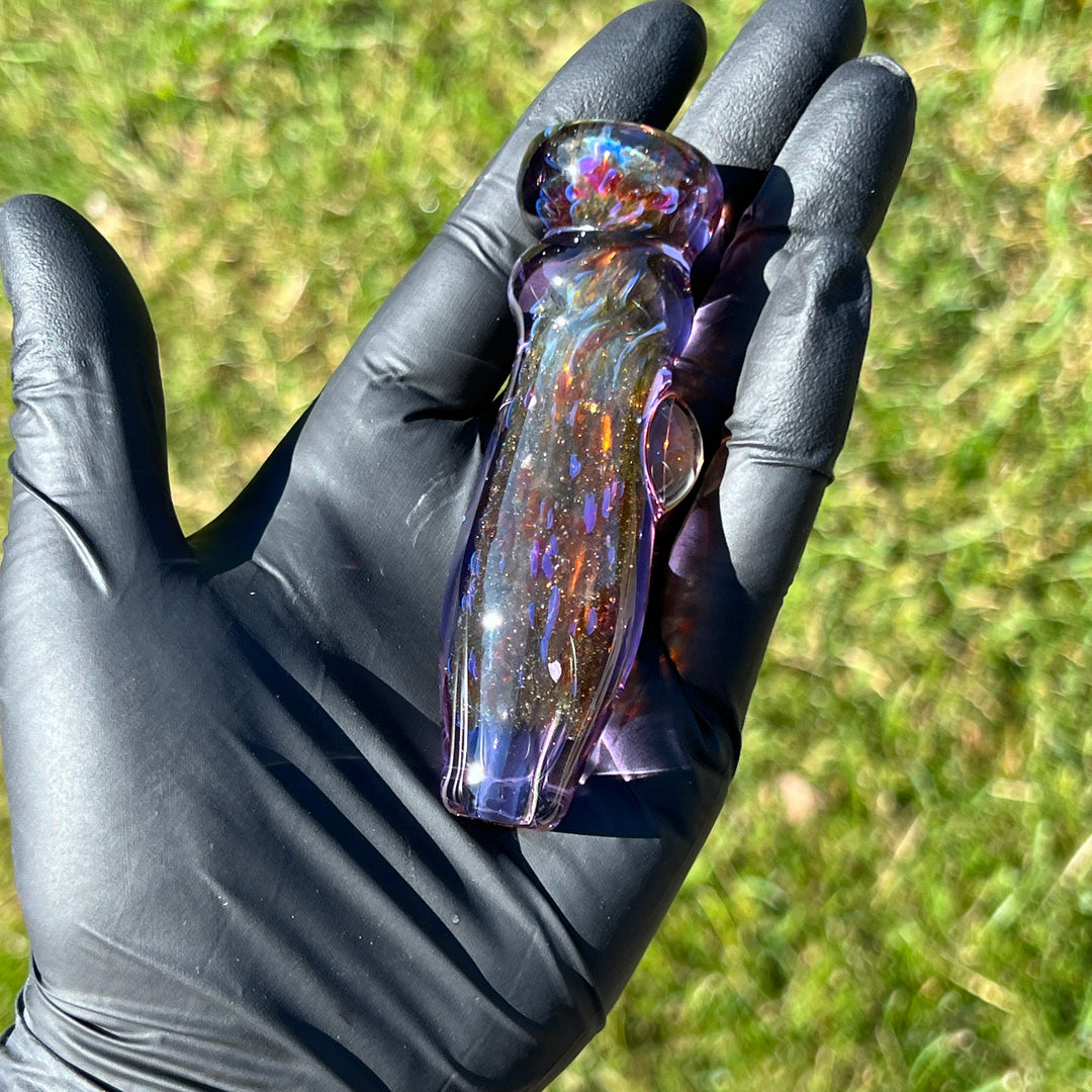 Black Plasma Chillum Glass Pipe Tako Glass   