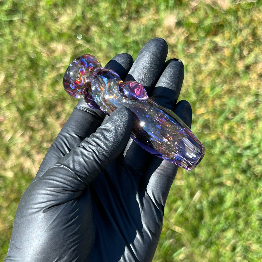 Black Plasma Chillum Glass Pipe Tako Glass   