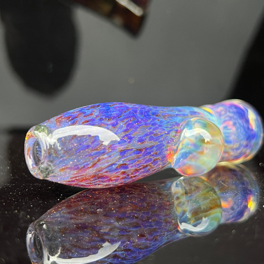 Purple Nebula Chillum Glass Pipe Tako Glass   