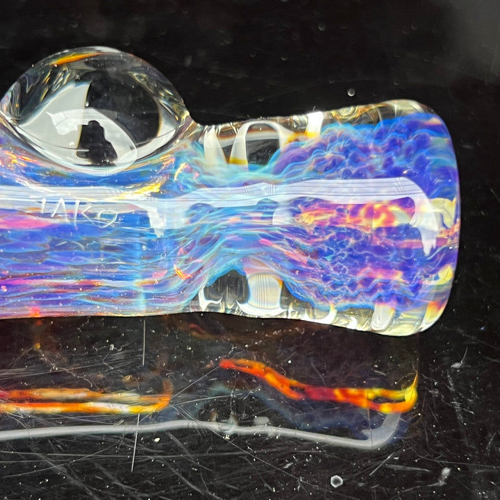 Purple Nebula Chillum Glass Pipe Tako Glass   