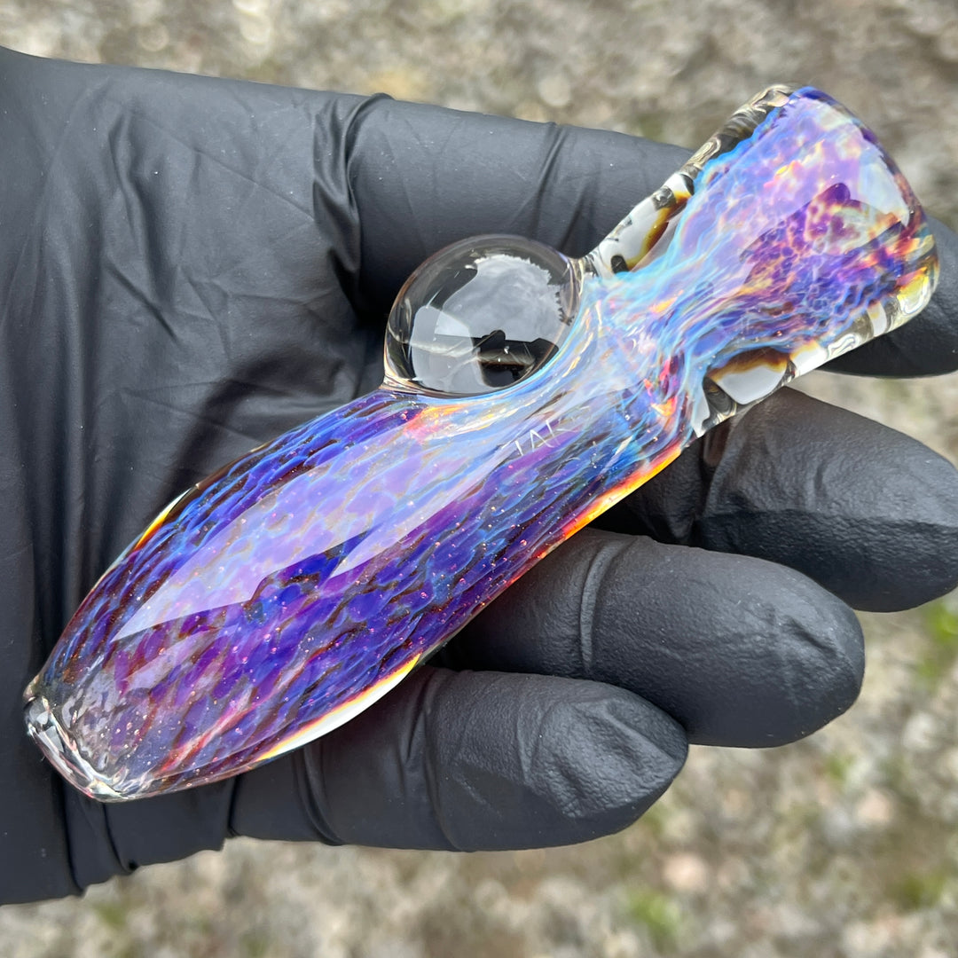 Purple Nebula Chillum Glass Pipe Tako Glass   