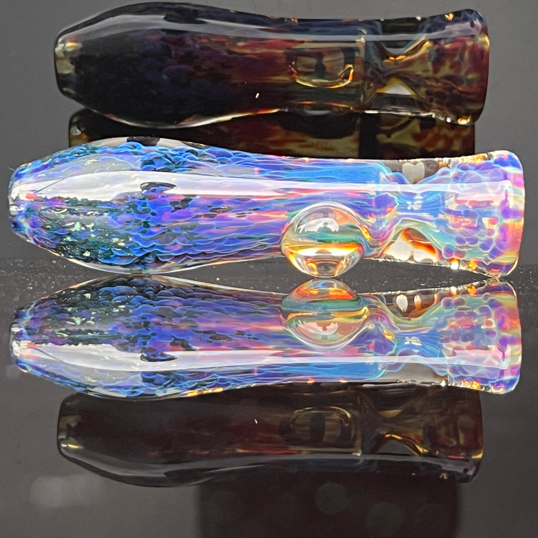 Purple Nebula Chillum Glass Pipe Tako Glass   