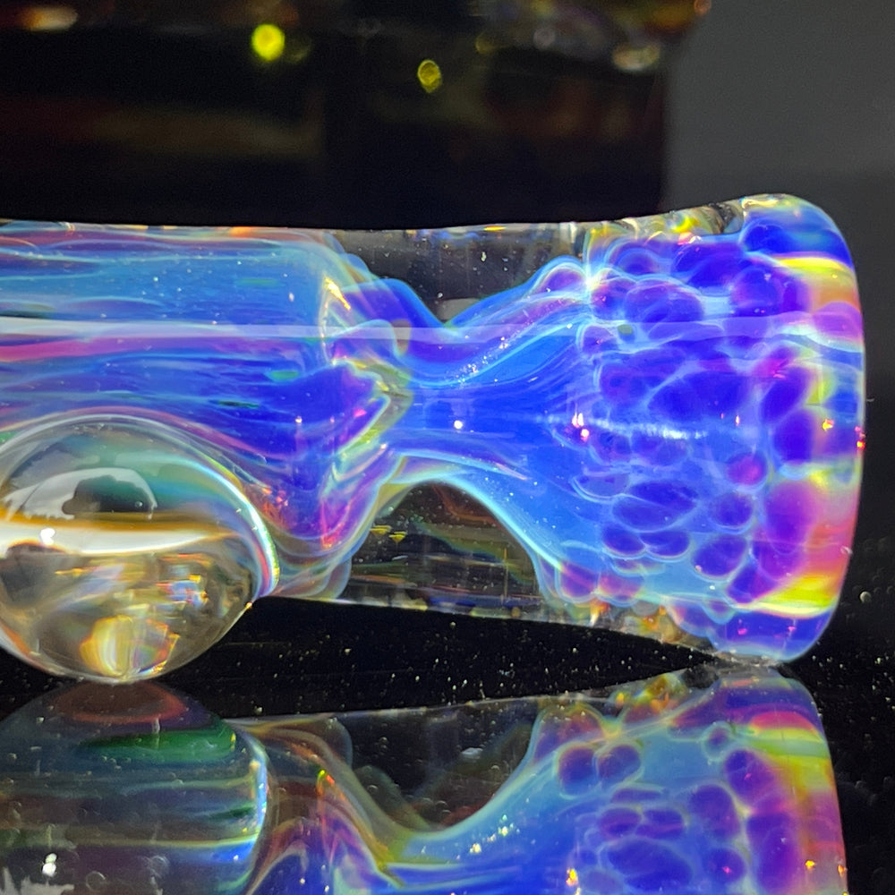 Purple Nebula Chillum Glass Pipe Tako Glass   