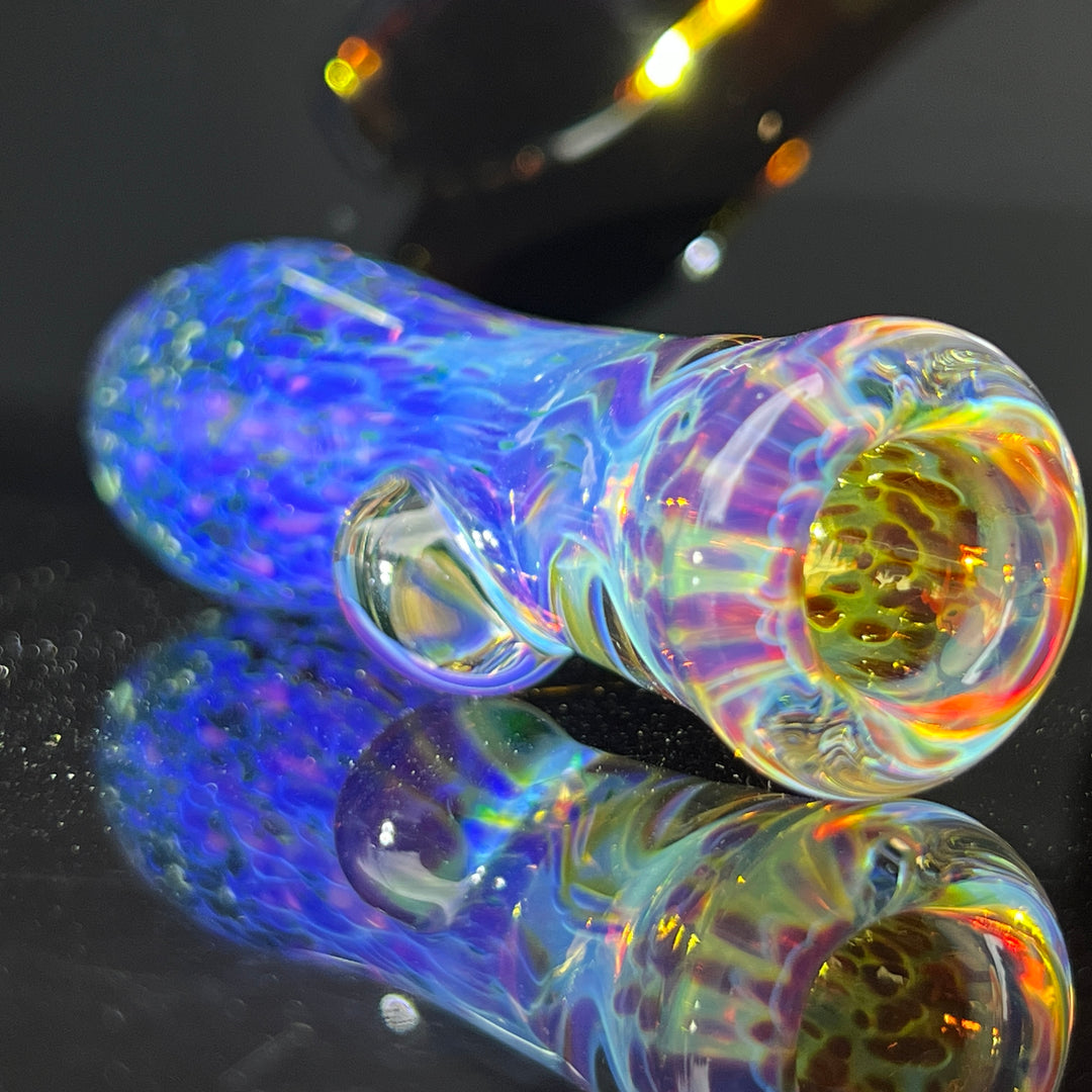 Purple Nebula Chillum Glass Pipe Tako Glass   