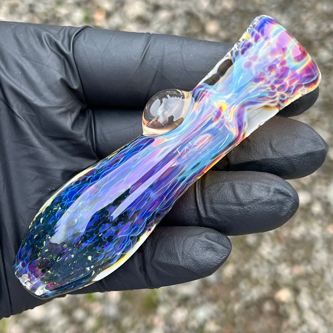 Purple Nebula Chillum Glass Pipe Tako Glass   