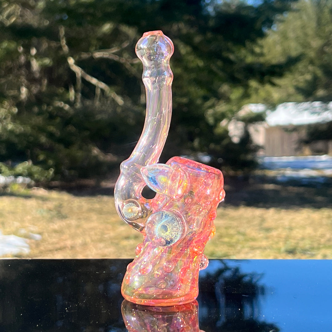 Gold Fumed Stand-Up Dry Pipe Glass Pipe Sugar Shack