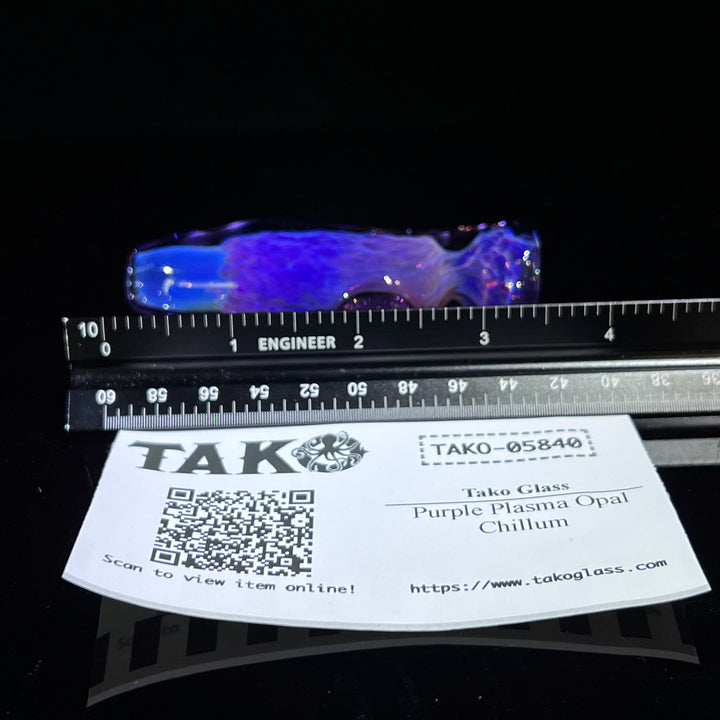 Purple Plasma Opal Chillum Glass Pipe Tako Glass   