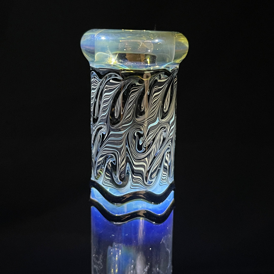 8" Bubble Color Rake Bong Glass Pipe Mary Jane's Glass