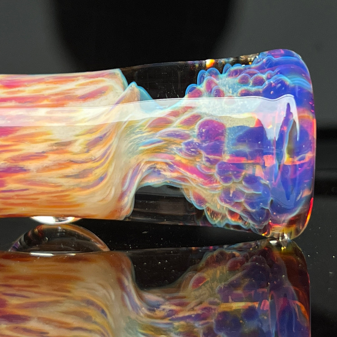 Purple Nebula Chillum Glass Pipe Tako Glass   