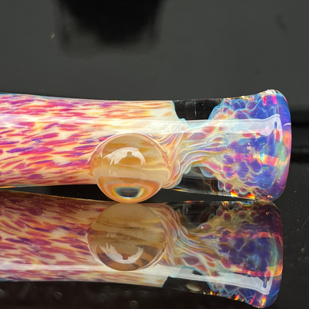 Purple Nebula Chillum Glass Pipe Tako Glass   