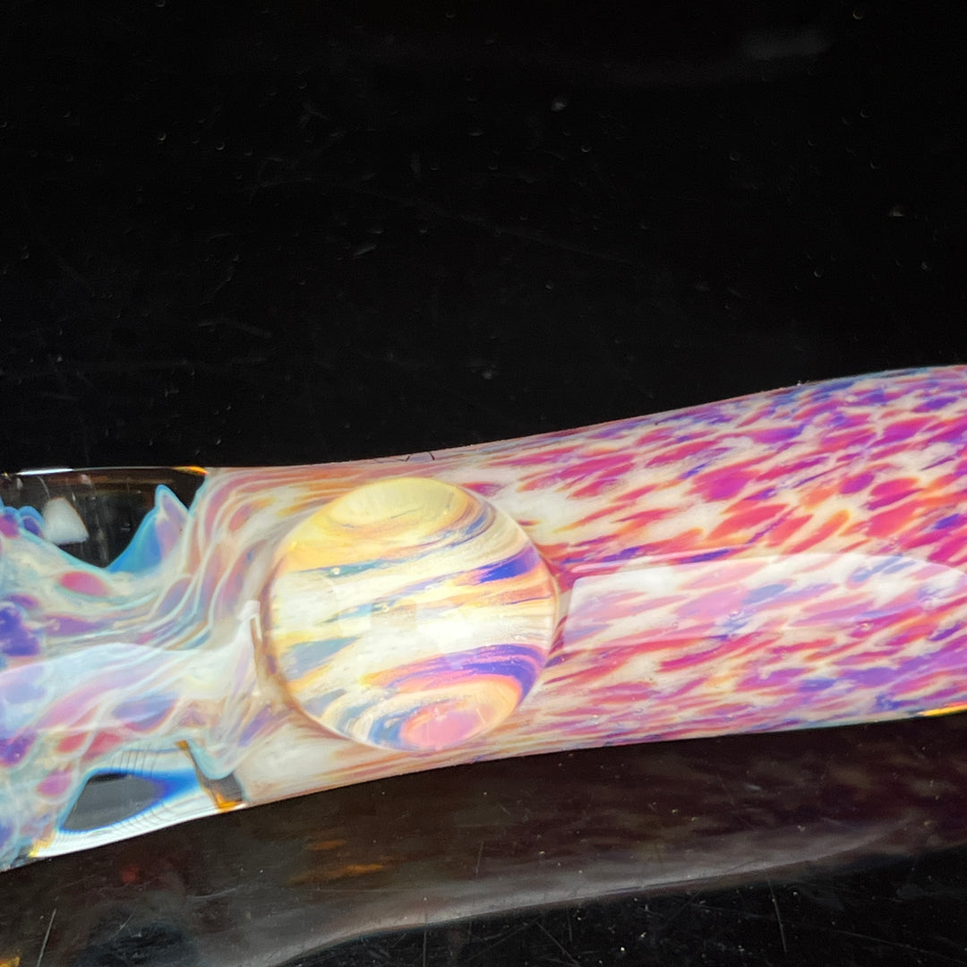 Purple Nebula Chillum Glass Pipe Tako Glass   