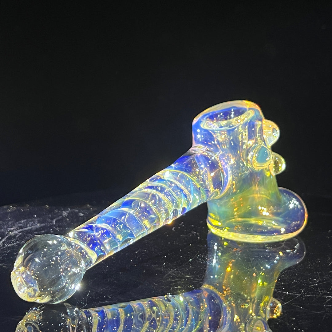 Silver Fumed Hash Hammer Glass Pipe Crondo Glassics   