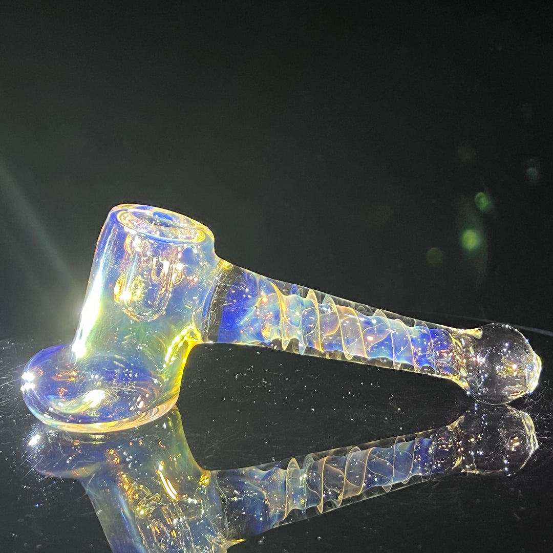 Silver Fumed Hash Hammer Glass Pipe Crondo Glassics   