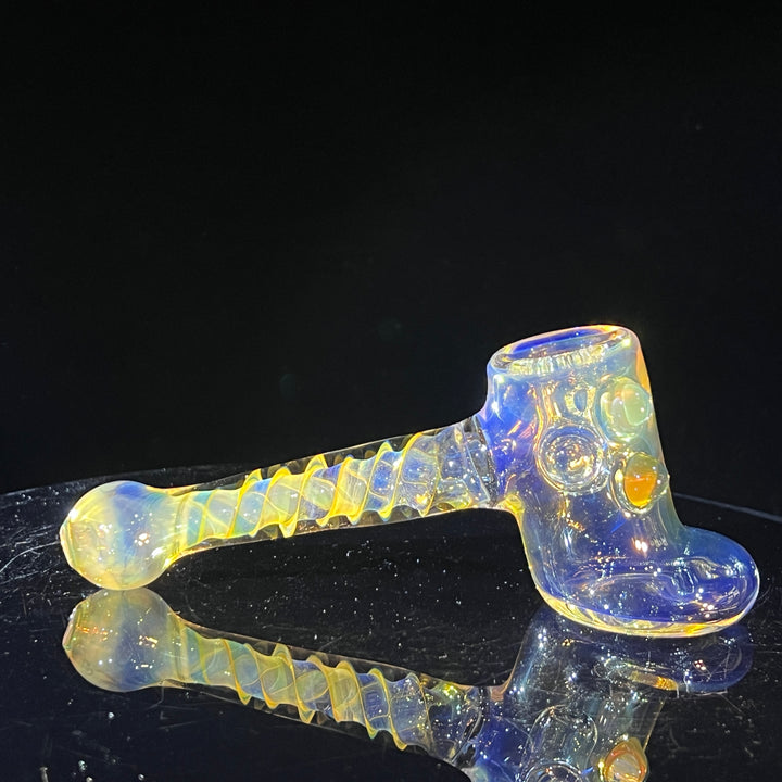 Silver Fumed Hash Hammer Glass Pipe Crondo Glassics   