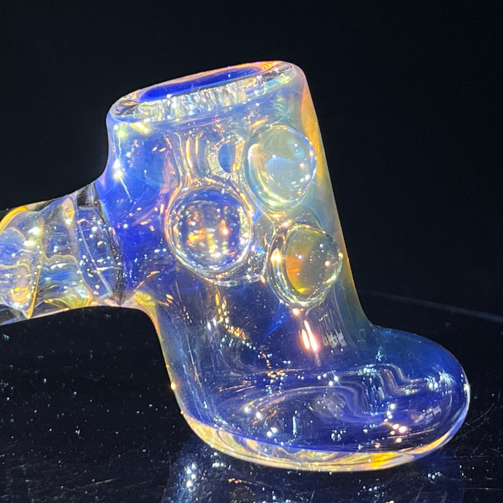 Silver Fumed Hash Hammer Glass Pipe Crondo Glassics   