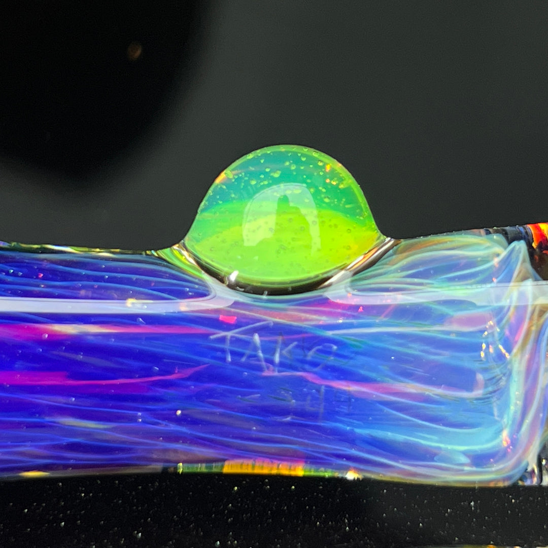 Purple Nebula Chillum Glass Pipe Tako Glass   