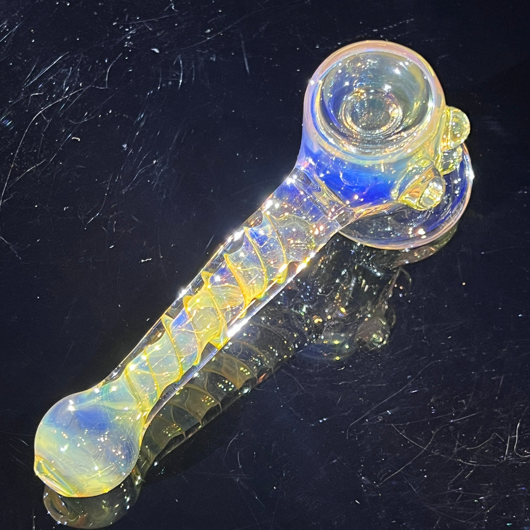 Silver Fumed Hash Hammer Glass Pipe Crondo Glassics   