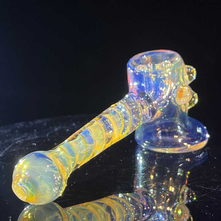 Silver Fumed Hash Hammer Glass Pipe Crondo Glassics   